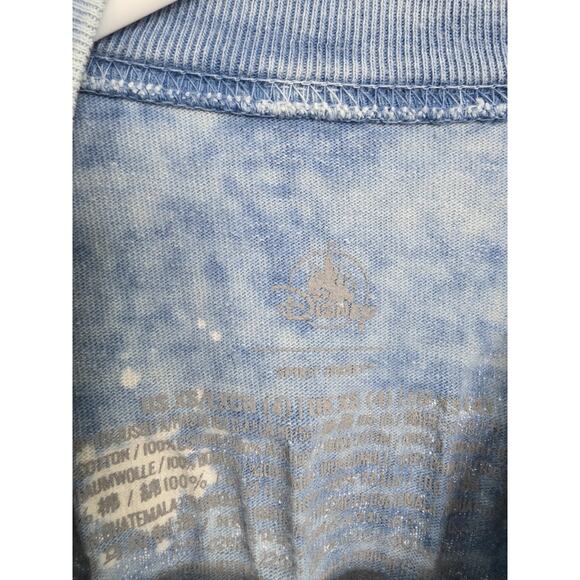 Kids XS (4) Walt Disney World Spirit Jersey denim color blue white bleach 90s - Picture 4 of 4